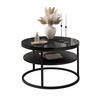 COUCHTISCH CIRI SLIM mit Regal Hochglanz - Schwarz, Holzwerkstoff (60/60/42cm) - Lookway