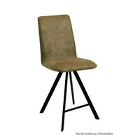 THEKENSTUHL (2er-Set) Deedee 47x109x60 Schwarz/Olivgrün - Schwarz/Olivgrün, Kunststoff (60/109/47cm) - 58aufmkessel