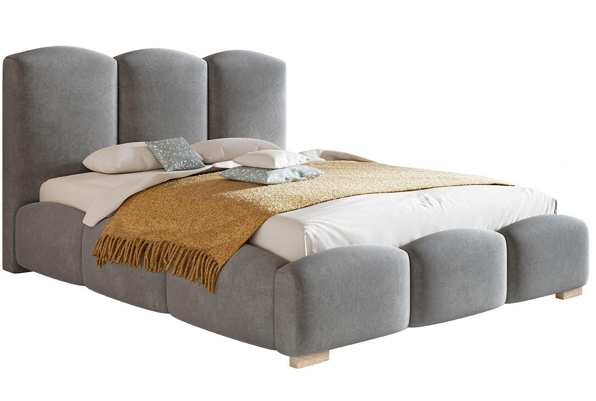 BETT Grau BEN 14 Mit Bettkasten 180x200 cm - Grau, Textil (180/200cm) - Sepro Meble