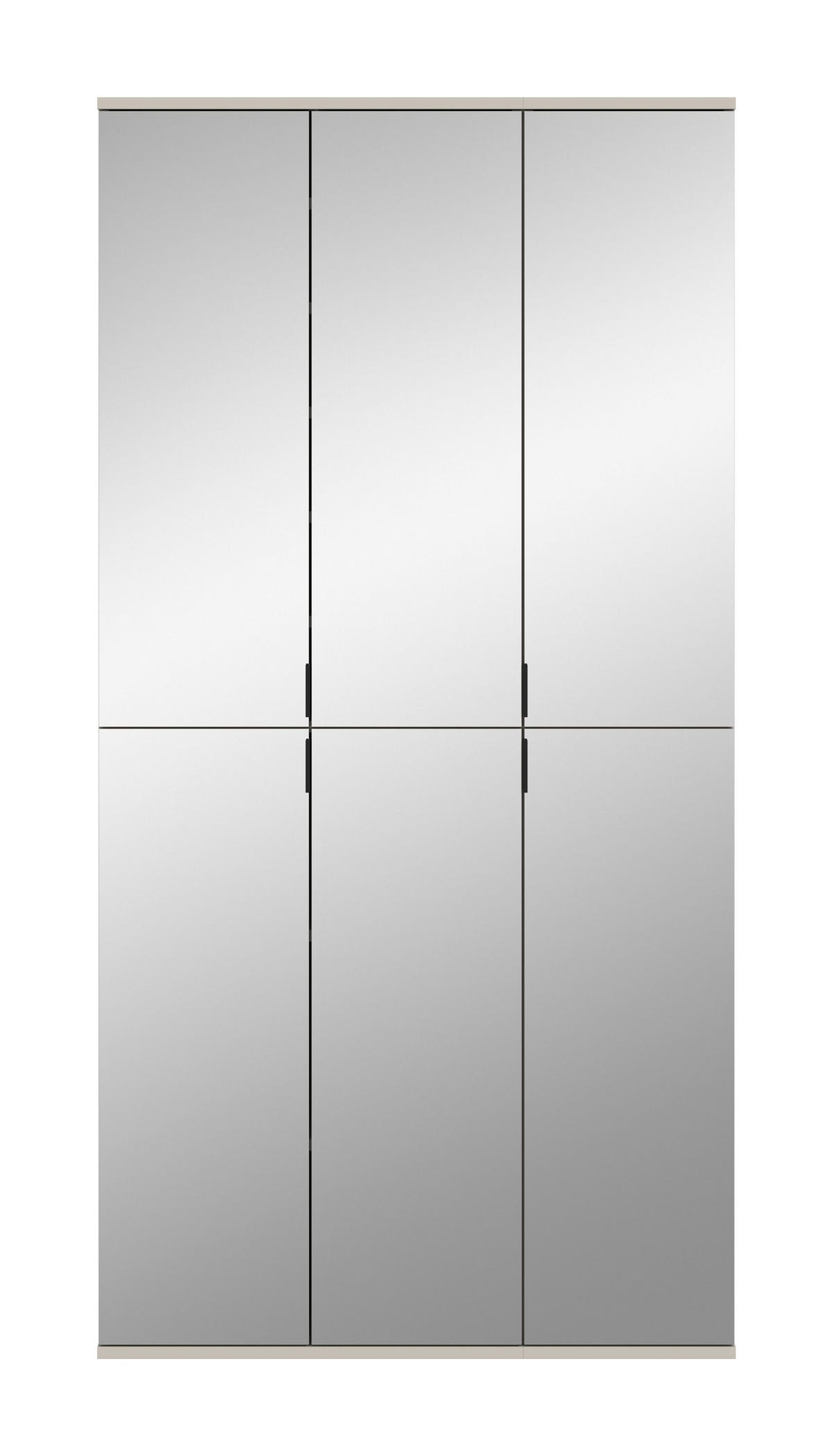 GARDEROBE Nexus (B/H/T: ca. 91/193/34 cm) in Kaschmir/Spiegelglas - Kaschmir, Holzwerkstoff (91/193/34cm)