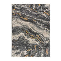 WEBTEPPICH Grau Marmol Onda 160/230 cm - Grau, Naturmaterialien/Textil (160/230cm) - Atticgo