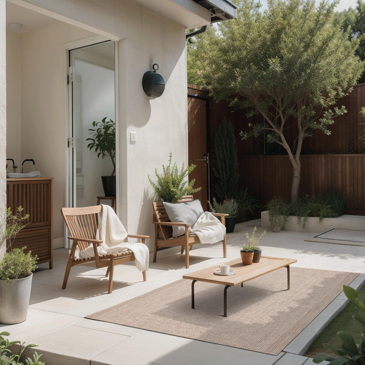 TEPPICH In- & Outdoor, Sisal-Look beige - Beige, Textil (120/170cm) - AFK Living