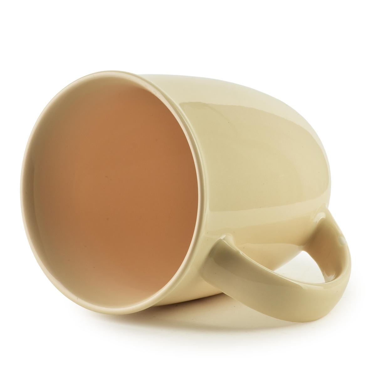 BECHER Hendia Beige 9/13/10 cm Porzellan - Beige, Keramik (0.33L) - Mondex