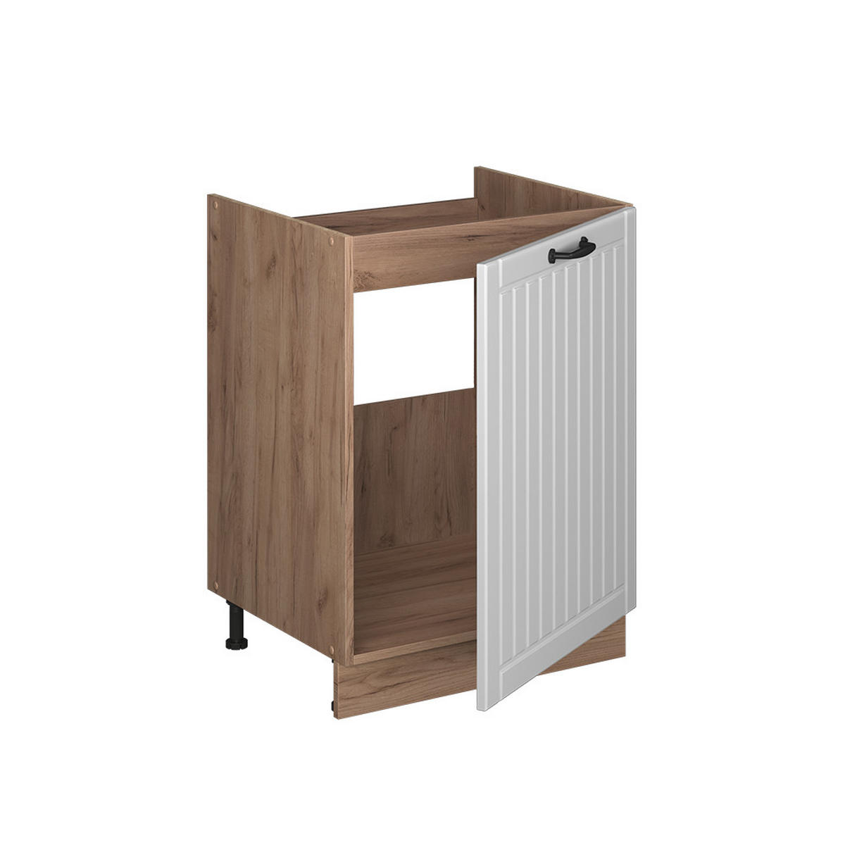 SPÜLENUNTERSCHRANK Fame-Line, Weiß Landhaus/Goldkraft Eiche, 60 cm - Honigeiche/Weiß, Holzwerkstoff (60/82/60cm) - Vicco