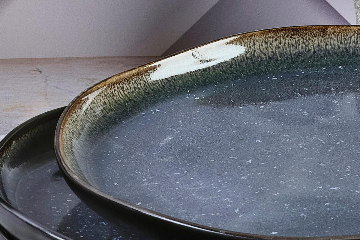 TELLER Iris Ø26cm - 6er-Set - Nachtblau - Blau, Keramik (26cm) - Björn