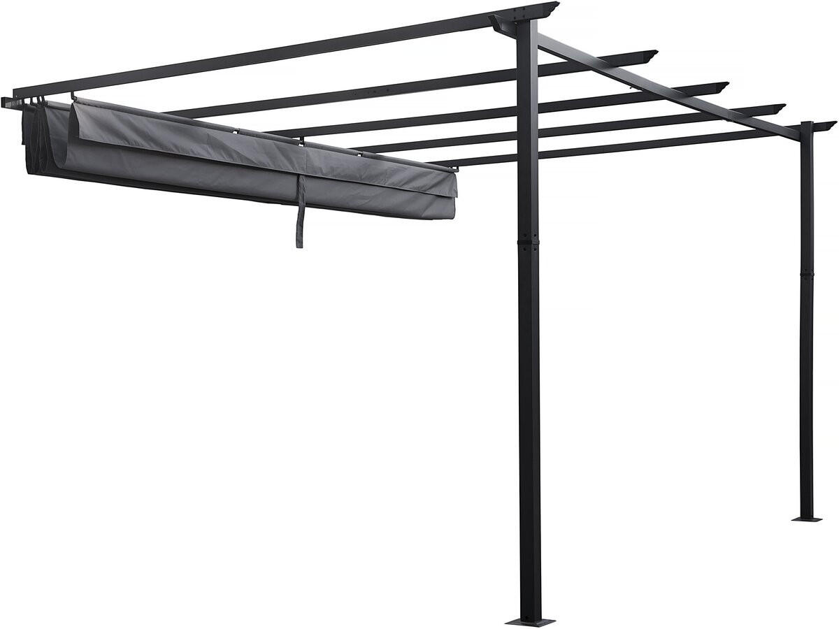 PERGOLA - MARKISE Grau - Grau, Metall (289/231/395cm) - Habitat Garten