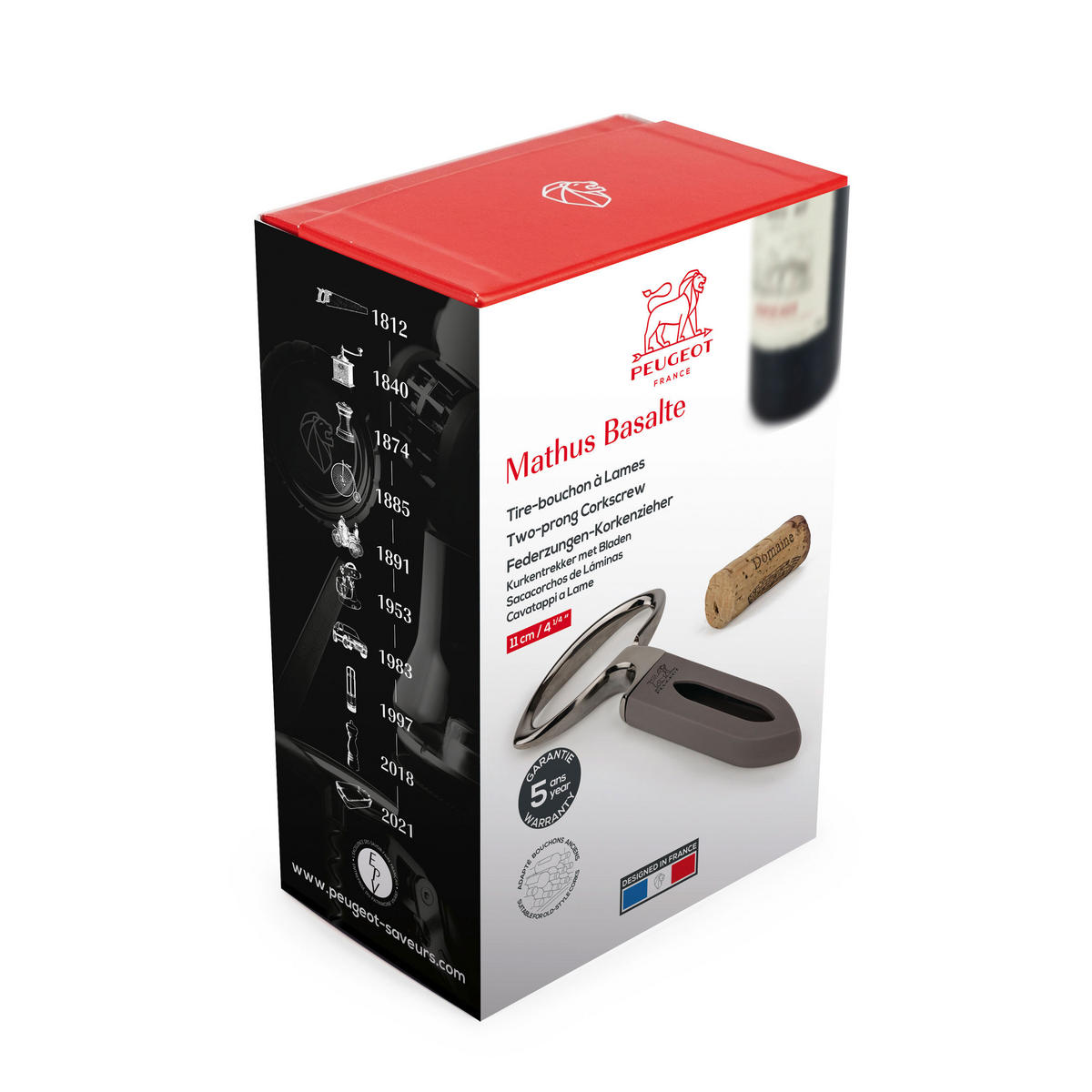 KORKENZIEHER Mathus Basalt Zamak ABS - Grau, Metall (1.5cm) - PEUGEOT