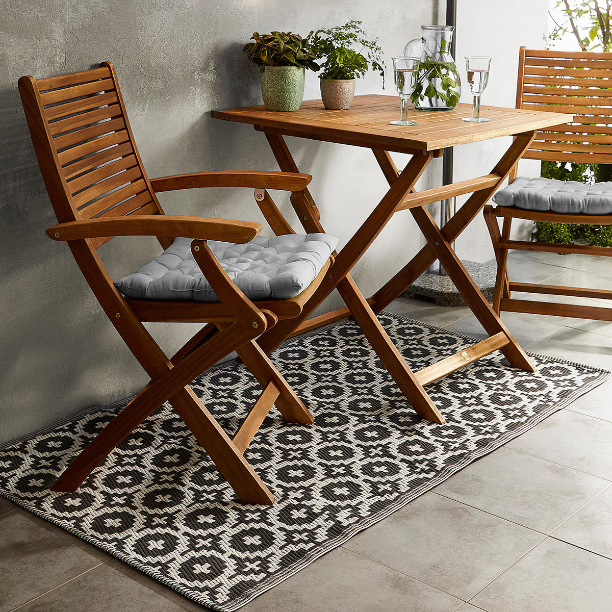 GARTENSTUHL (2er Set) Somerset - Braun, Holz (63/90/56cm) - BUTLERS