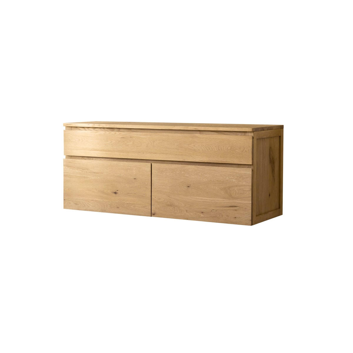 WASCHTISCHUNTERSCHRANK Jacob Natur aus Eiche - Naturfarben, Holz (120/51/45cm) - Tikamoon
