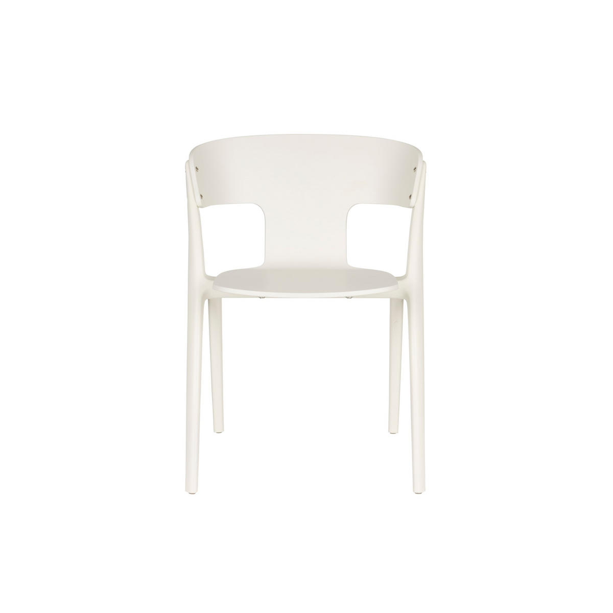 GARTENSTUHL Horizon Creme/ Weiß - 4 er Set - Beige, Kunststoff (57.5/75/52.5cm) - Zuiver