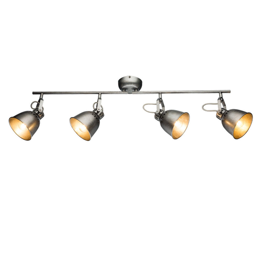 DECKENLEUCHTE Balken Grau Metall - Grau, Metall (83/11.5/21.6cm) - Globo Lighting