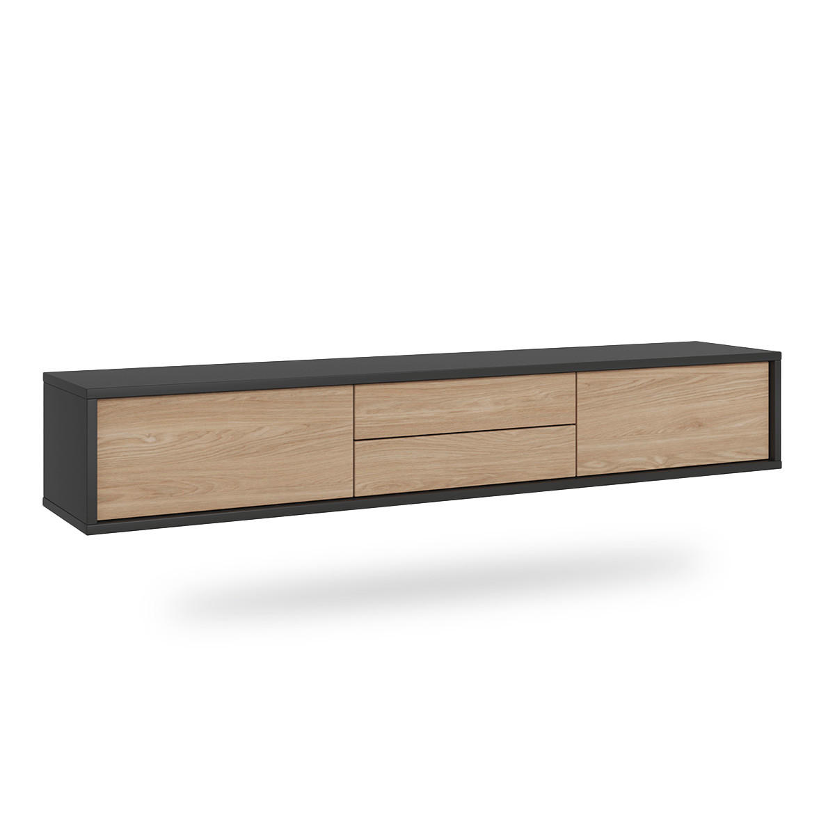 TV-MÖBEL Idra Holz und Grau - Grau, Holzwerkstoff (180/32/36cm) - Petits-meubles