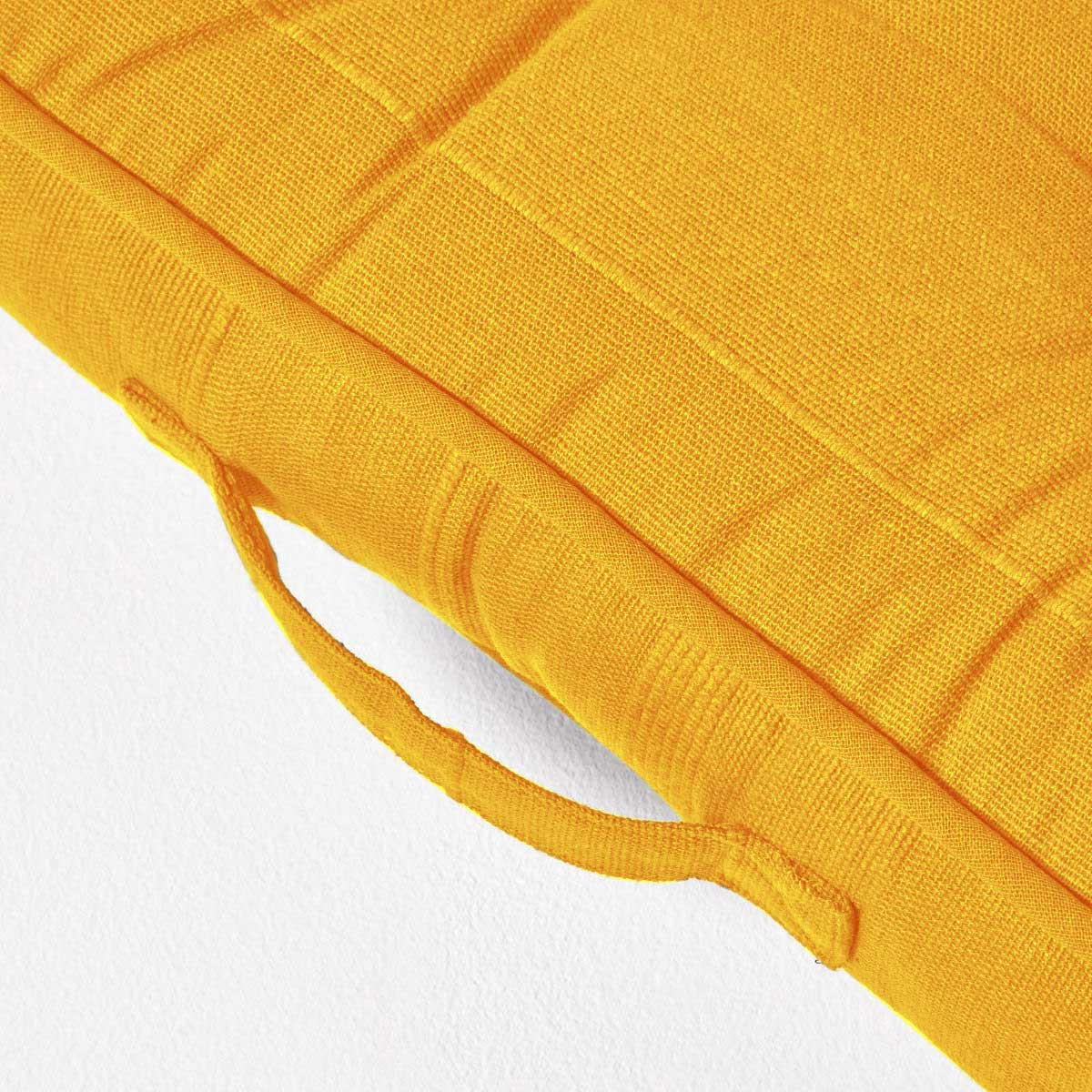 SITZKISSEN Rajput senfgelb 40/40/8 cm - Dunkelgelb, Textil (40/40/8cm) - Homescapes