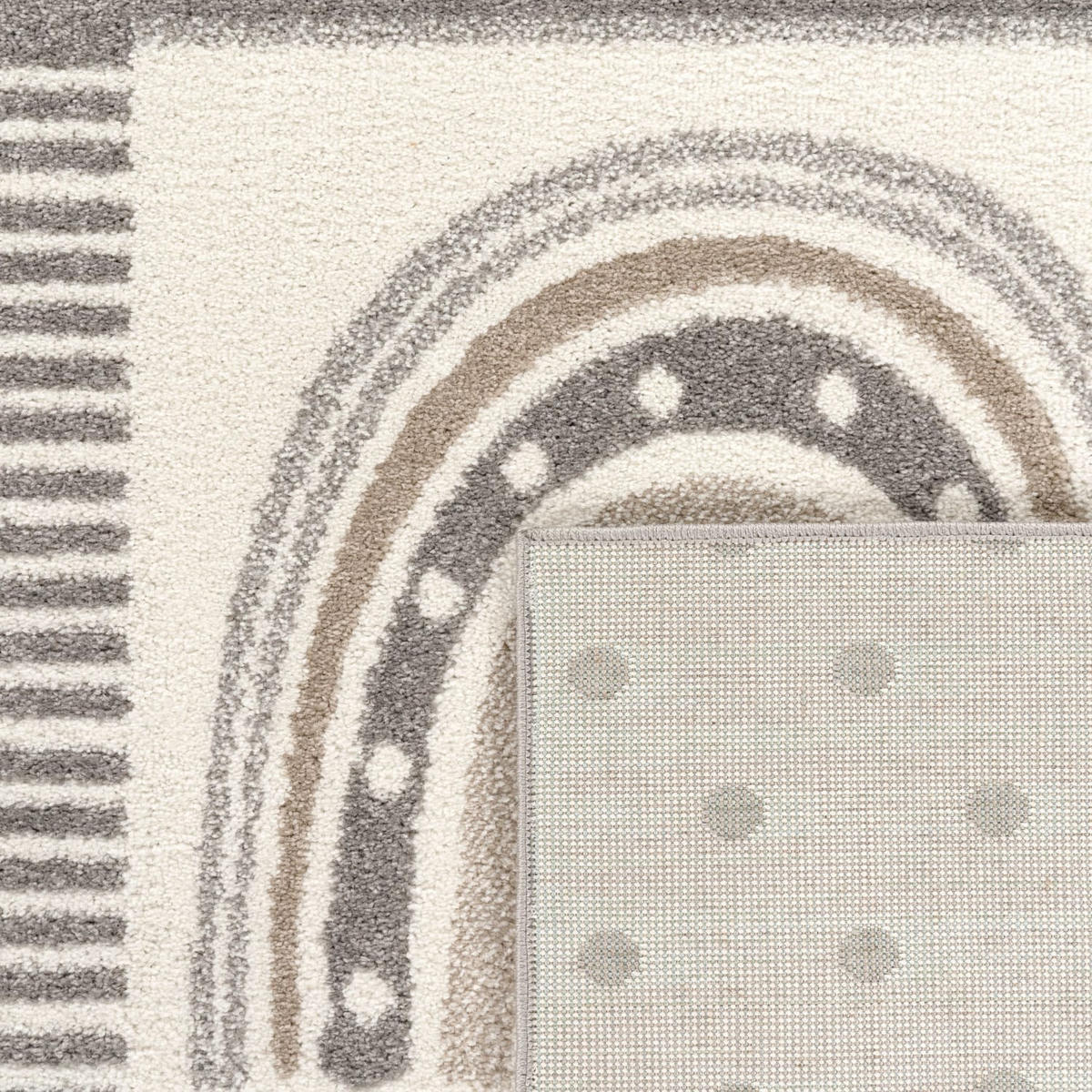 KINDERTEPPICH Prinzessinnen‑Patchwork Kinderzimmer schmutzabweisend Grau Rechteckig 80x150 - Grau, Textil (80/150cm) - KADIMA DESIGN