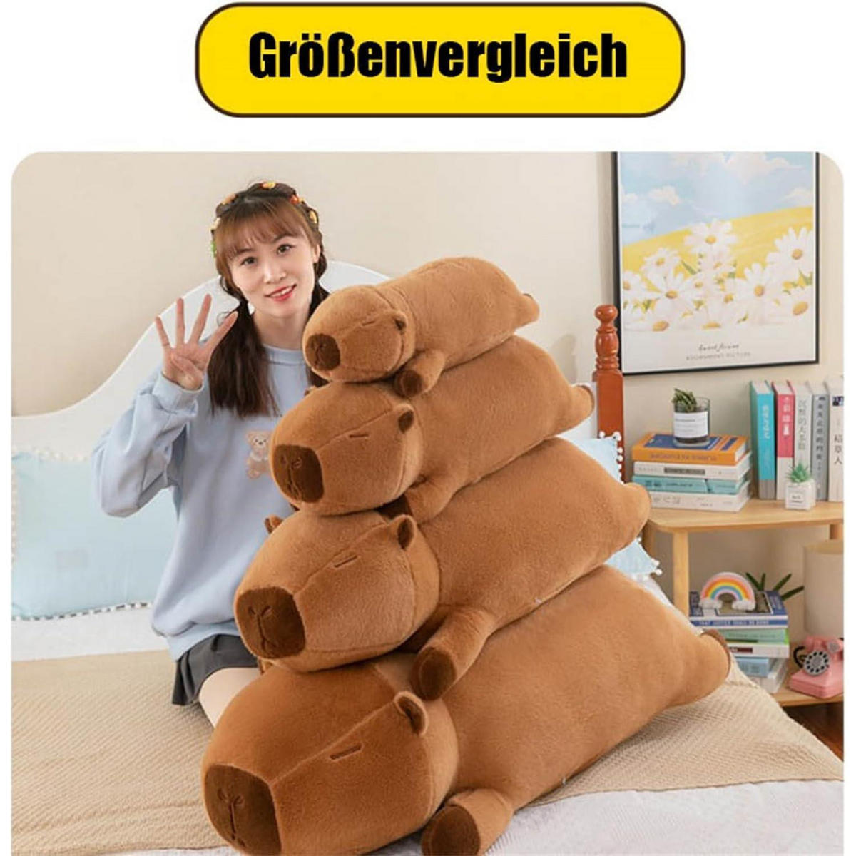 PLÜSCHTIER Capybara 50 cm Braun - Braun, Textil (20/50cm)