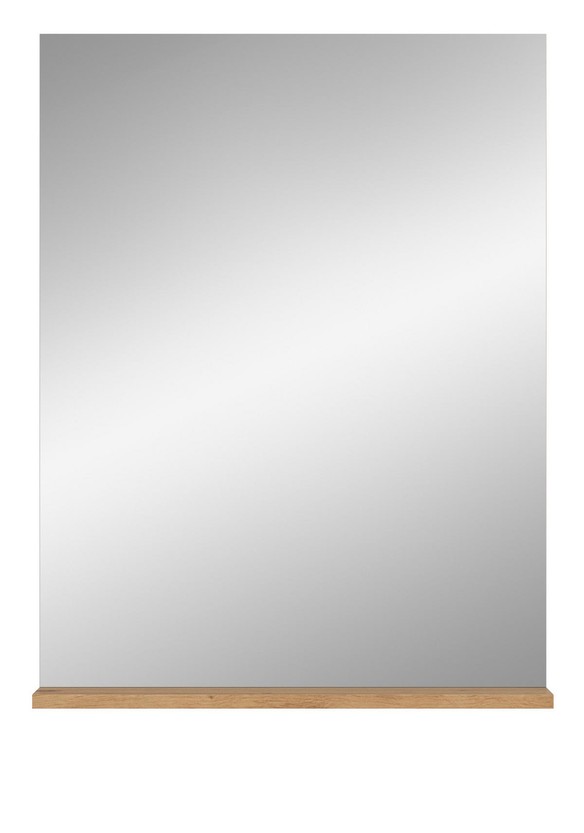 SPIEGEL Eiche Artisan 60 x 79 cm, Wandspiegel mit Ablage - Eiche Artisan, Glas/Holzwerkstoff (60/79/18cm) - Inn.Furn