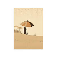 POSTER Alessandro Gottardo – Menschen Am Strand A4 Rahmenlos - Klar, Papier (29.7/5/21cm) - Nacnic