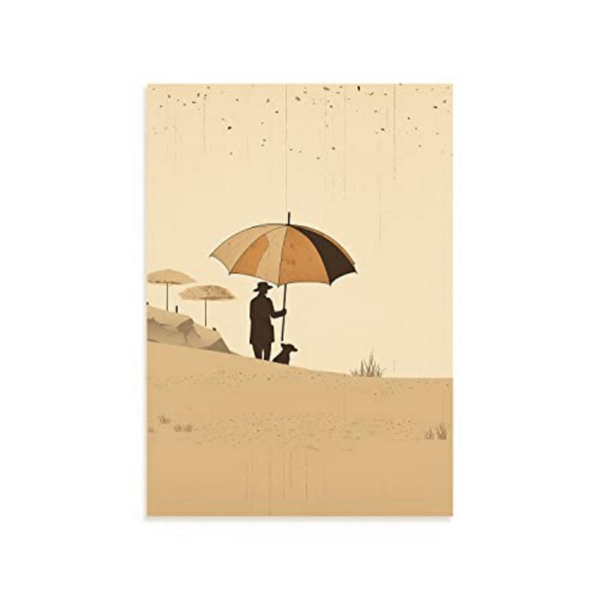 POSTER Alessandro Gottardo – Menschen Am Strand A4 Rahmenlos - Klar, Papier (29.7/5/21cm) - Nacnic