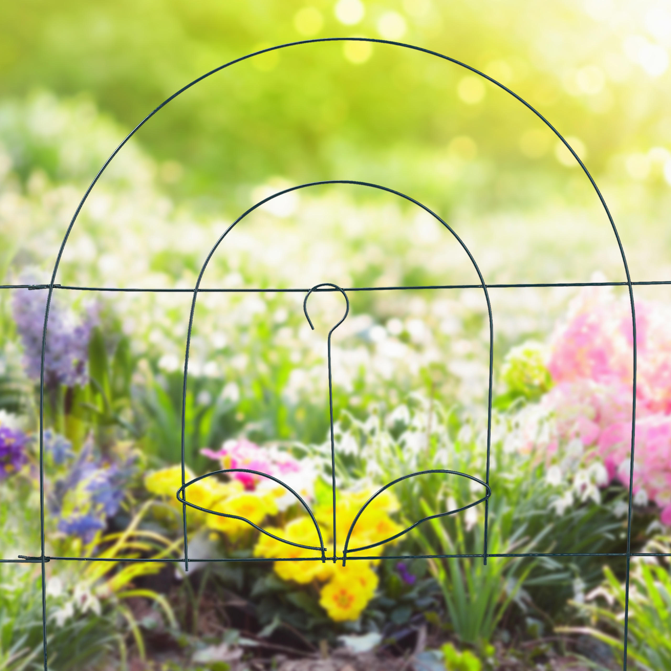 BEETZAUN - Grün, Metall (245/46.5/0.2cm) - Relaxdays