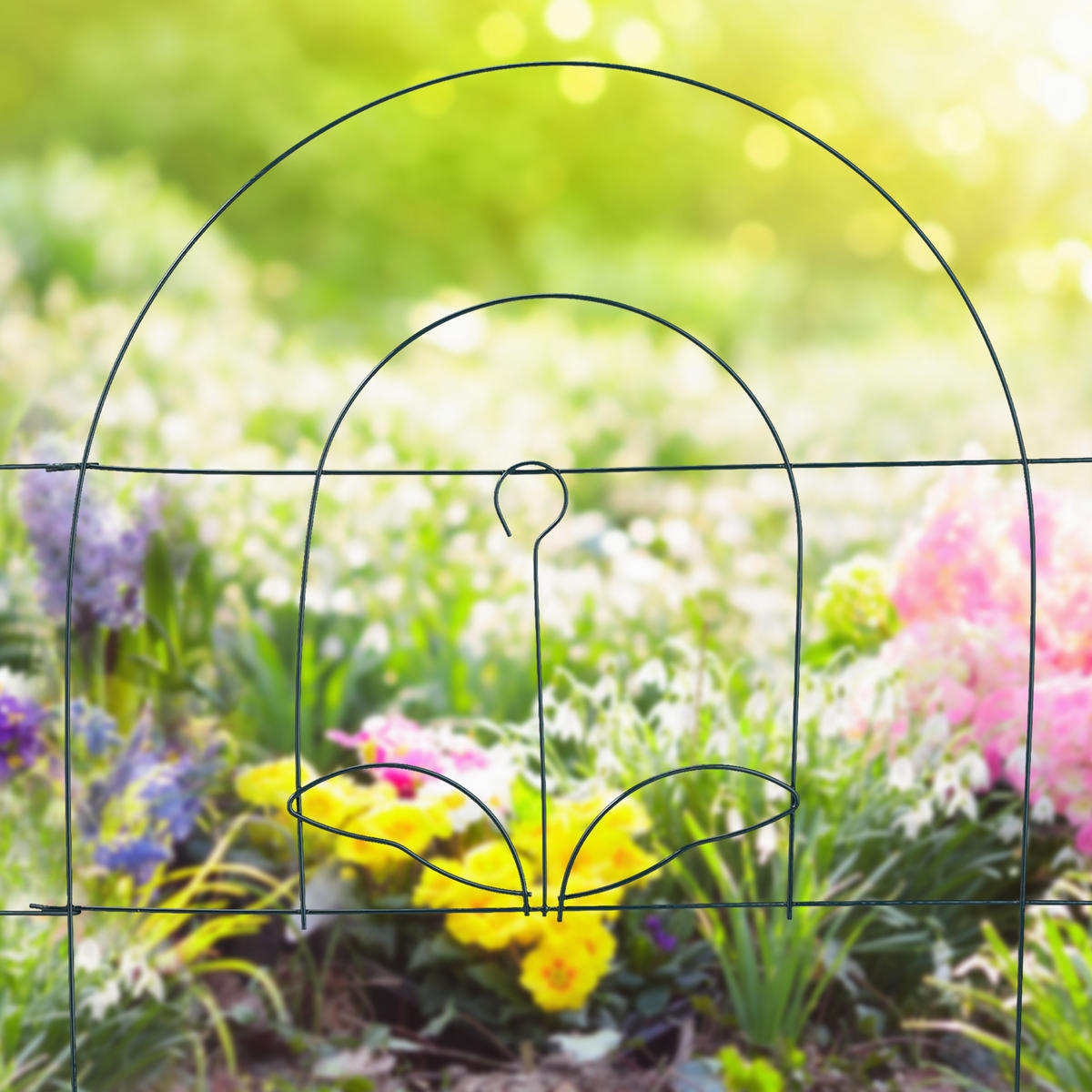 BEETZAUN - Grün, Metall (245/46.5/0.2cm) - Relaxdays