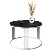 COUCHTISCH LORI schwarz matt - Weiß, Holzwerkstoff (70/70/48cm) - Lookway