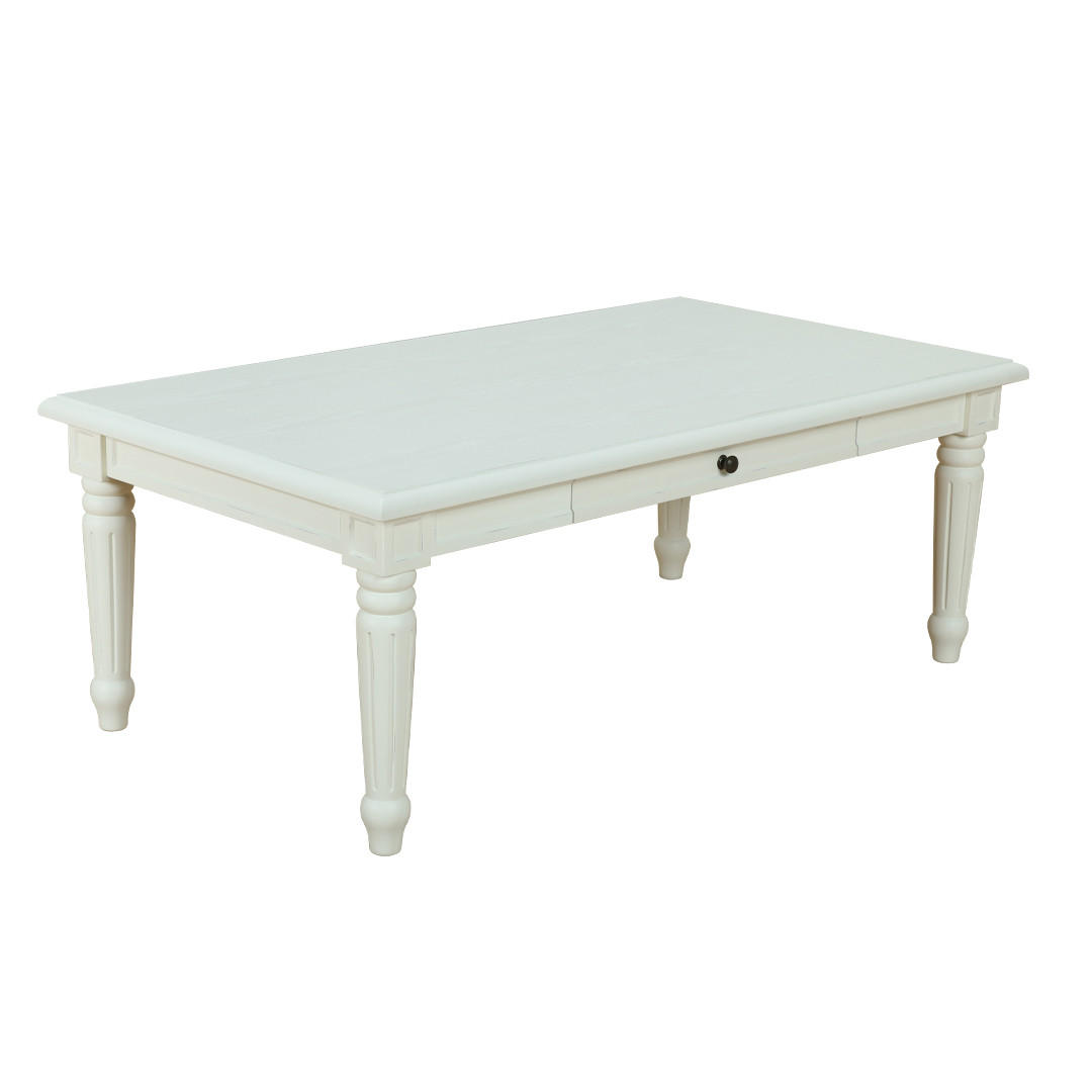 ebuy24 Couchtisch Weiß 75x51x135 cm