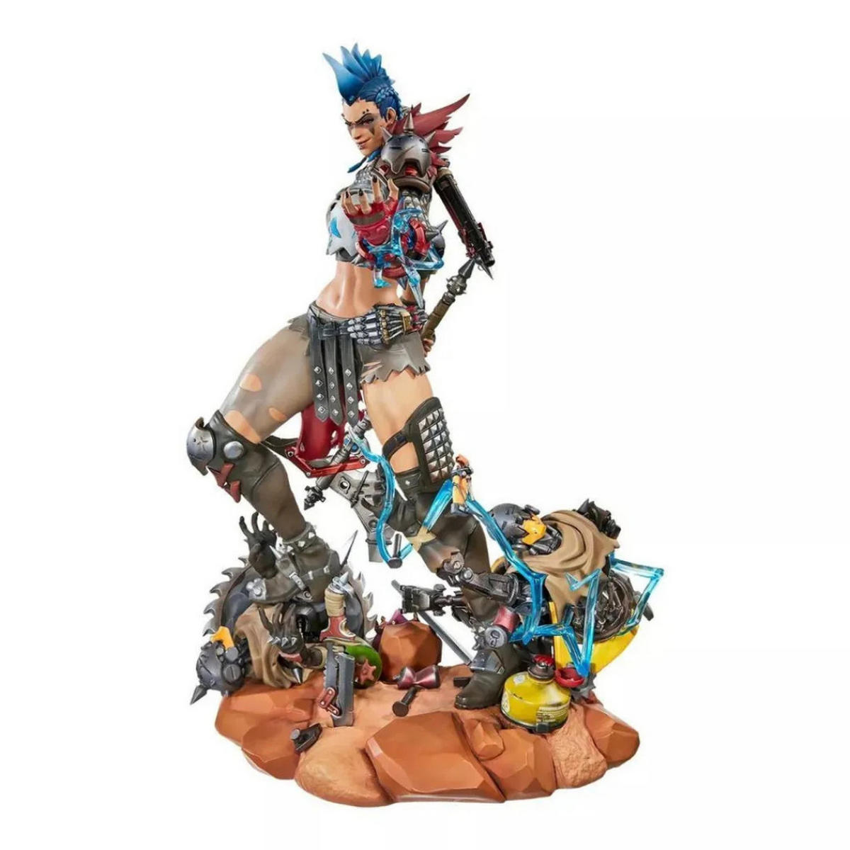SAMMLERSTATUE Junker Queen 41 cm Premium Figur Gaming Deko - Blau/Schwarz, Kunststoff (26/41.3/25cm) - JUNG