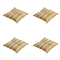 SITZKISSEN Amora - Gelb - 50/50/7 cm - 4er-Set - Gelb, Textil (50/7/50cm) - Madison