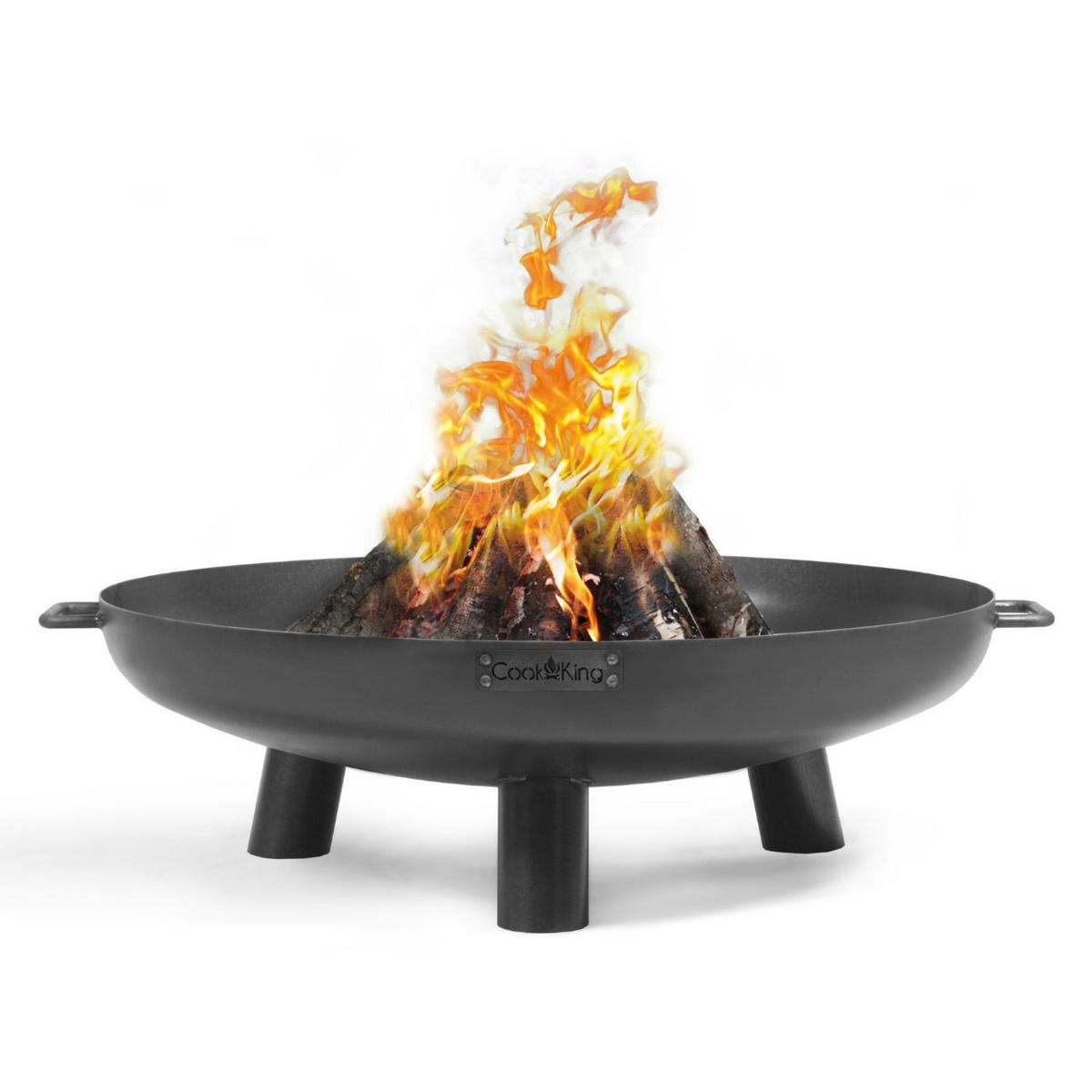 FEUERSCHALE Louisiana Stahl rund Ø 60 cm - Schwarz, Metall (60/20/60cm) - Mr. Deko