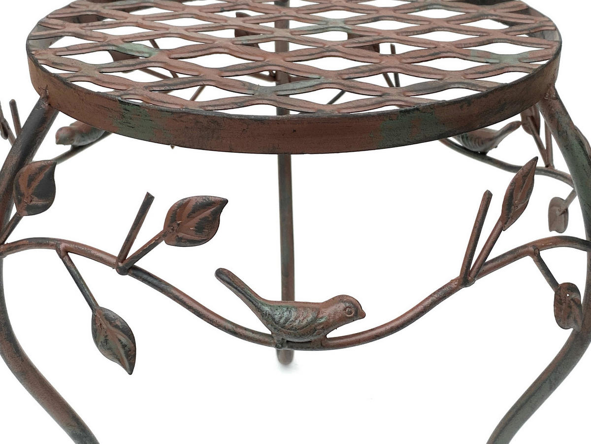 BLUMENHOCKER Metall Braun 30/30/30 cm - Braun, Metall (30/30/30cm) - DanDiBo