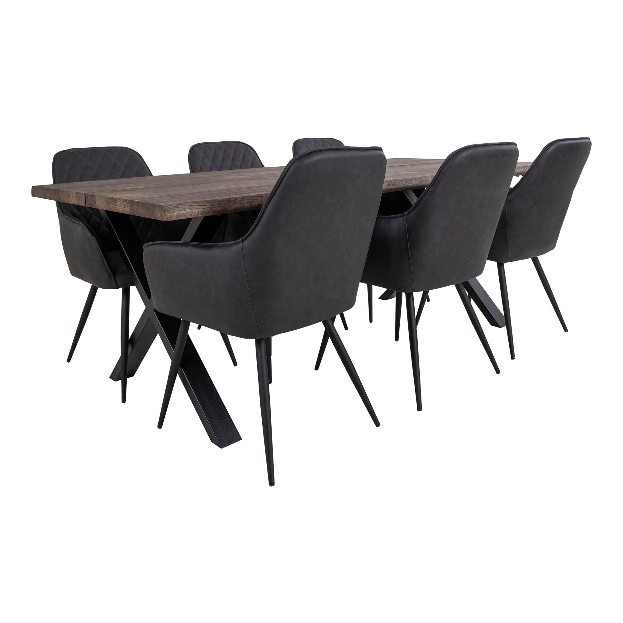 TISCHGRUPPE Grau - Grau, Holz (95/76/200cm) - ebuy24