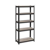 STANDREGAL - Schwarz, Metall (75/150/30cm) - Hansiro