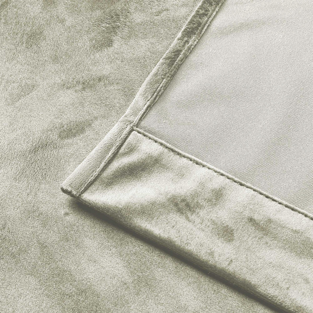 VORHANG Kräuselband Samt 140/245 cm Sand Beige - Sandfarben, Textil (140/245/245cm) - TiborTex
