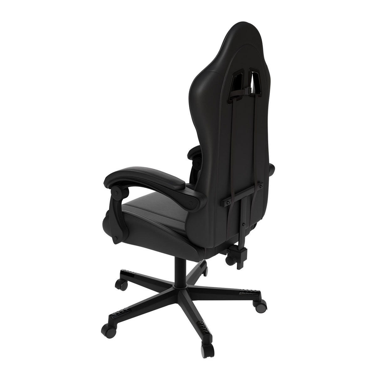 GAMINGSTUHL HyperSeat schwarz - Schwarz, Kunststoff (63/131/121cm) - Juskys