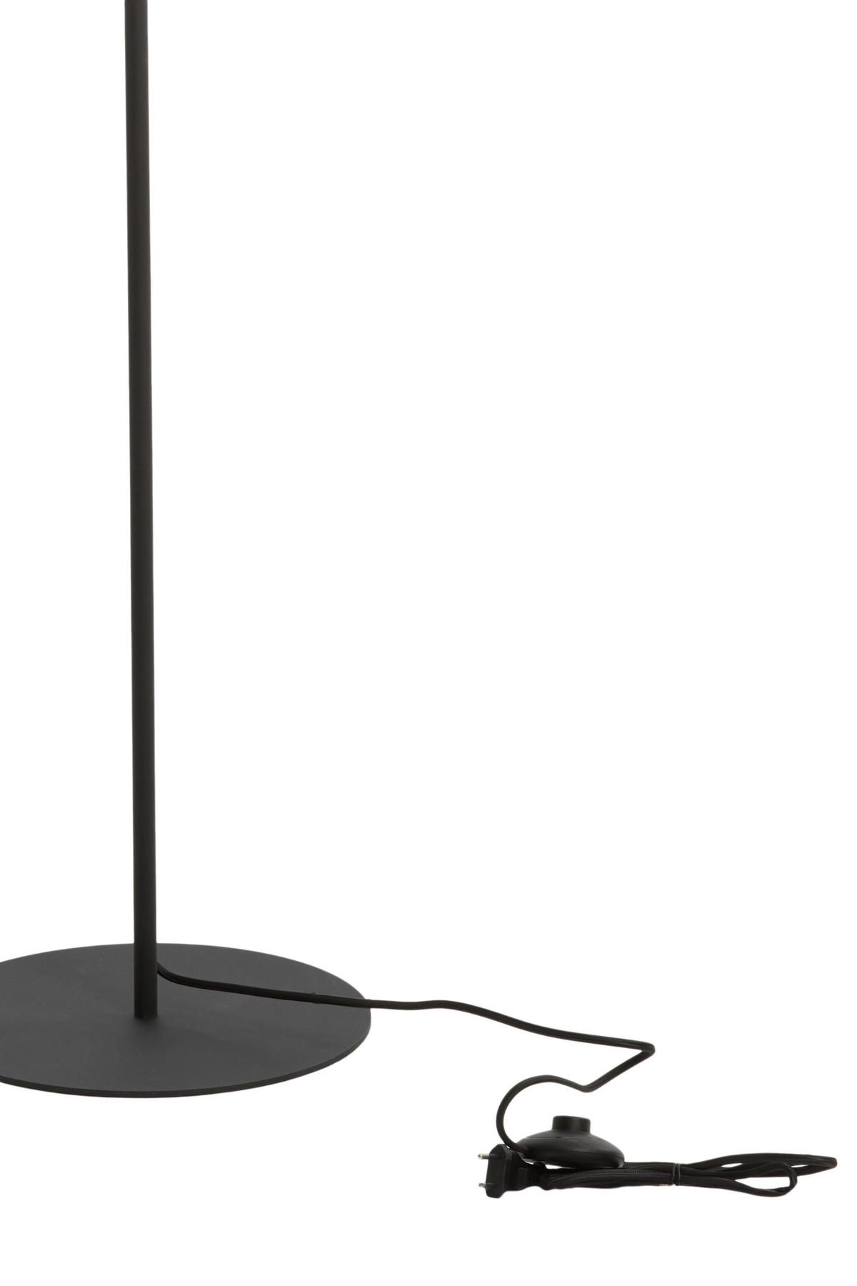 STEHLEUCHTE Renato Schwarz Ø30/135 cm - Schwarz, Metall (30/30/135cm) - Light & Living