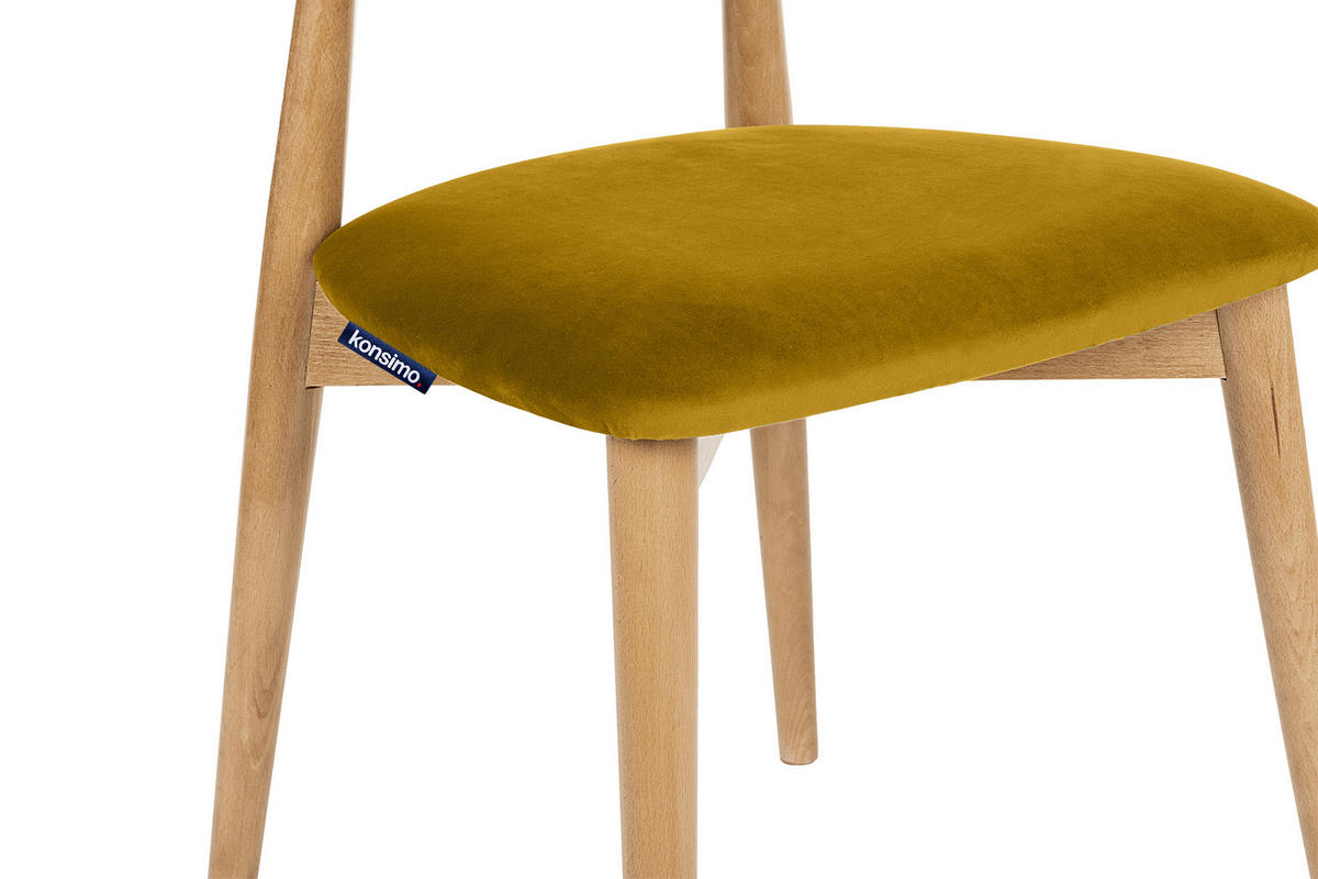 ESSZIMMERSTÜHLE RABI (2er-Set), Honig / Eiche hell - Eichefarben/Honig, Holz/Buchenholz (47/79/45cm) - KONSIMO®