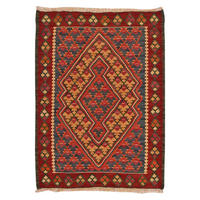 HANDWEBTEPPICH Kelim Senneh Blau 85/62 cm Schurwolle - Blau, Textil (62/85cm) - Looma