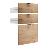 REGALEINSATZ Die Aufgeräumten - Eichefarben/Anthrazit, Holzwerkstoff (41/68/2cm) - Mokebo