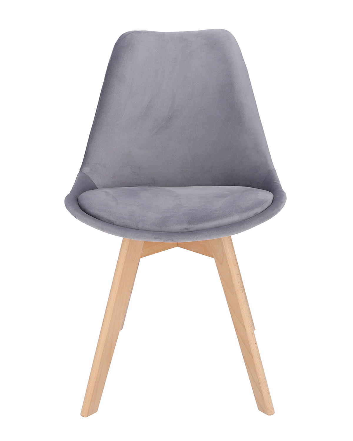 STUHL 'bari'SD-333710 grau - Hellgrau, Leder (41/82/49cm) - JuMi