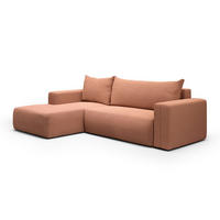 ECKSOFA Bliss 3 Sitzplätze Kupfer - Orange, Holz (268/163cm) - Petits-meubles