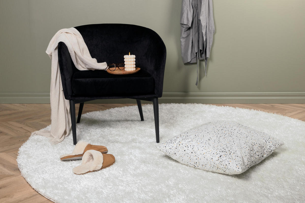WOHNZIMMERTEPPICH MATTIS Weiß 200x200x3 cm - Weiß, Textil (200/200cm) - FURNLUX