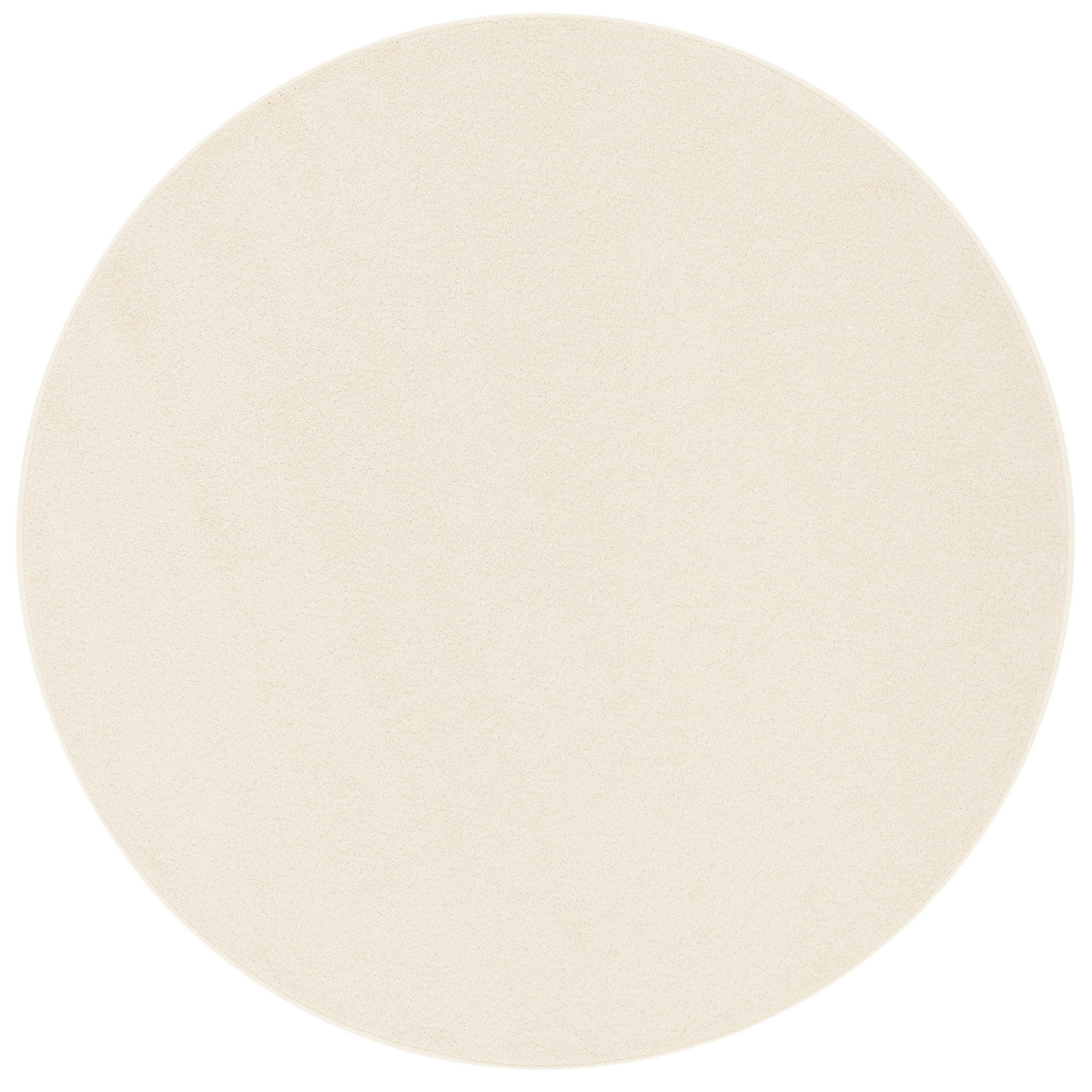 HOCHFLOR VELOURS TEPPICH LUNA RUND - Creme, Textil (200/200cm) - Snapstyle