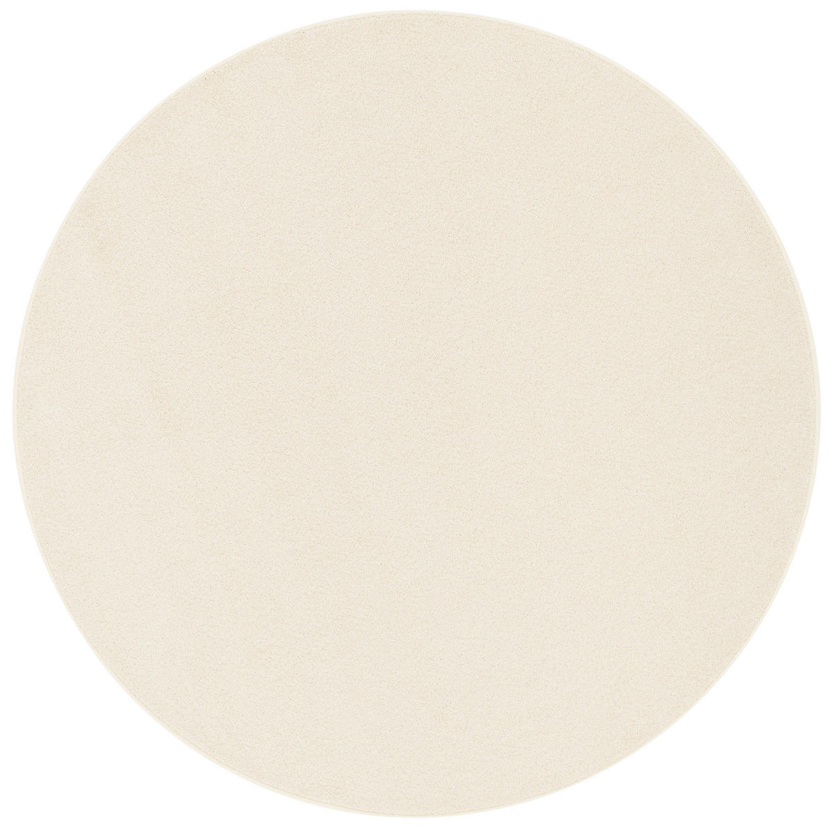 HOCHFLOR VELOURS TEPPICH LUNA RUND - Creme, Textil (200/200cm) - Snapstyle