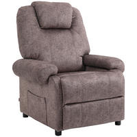 RELAXSESSEL, Manuell verstellbar, Samtbezug, Zusatzpolsterung, bequem, Braun - Multicolor, Holzwerkstoff (88/108/91cm) - FORIOUS