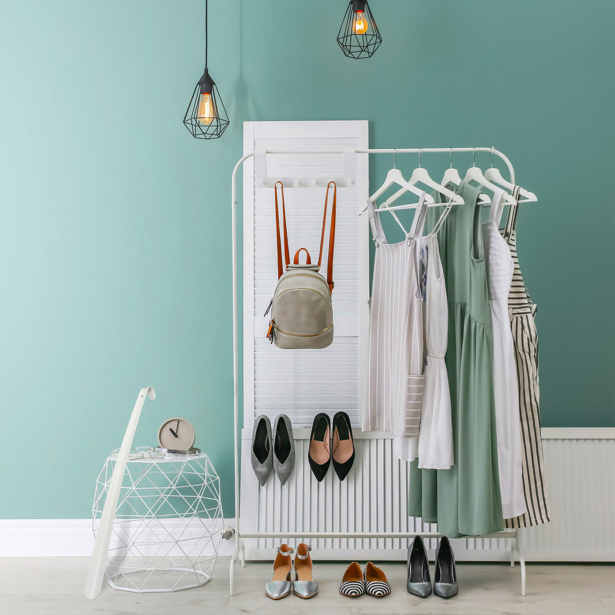 2XSCHUHLÖFFEL - Weiß, Metall (4.5/58.5/4cm) - Relaxdays