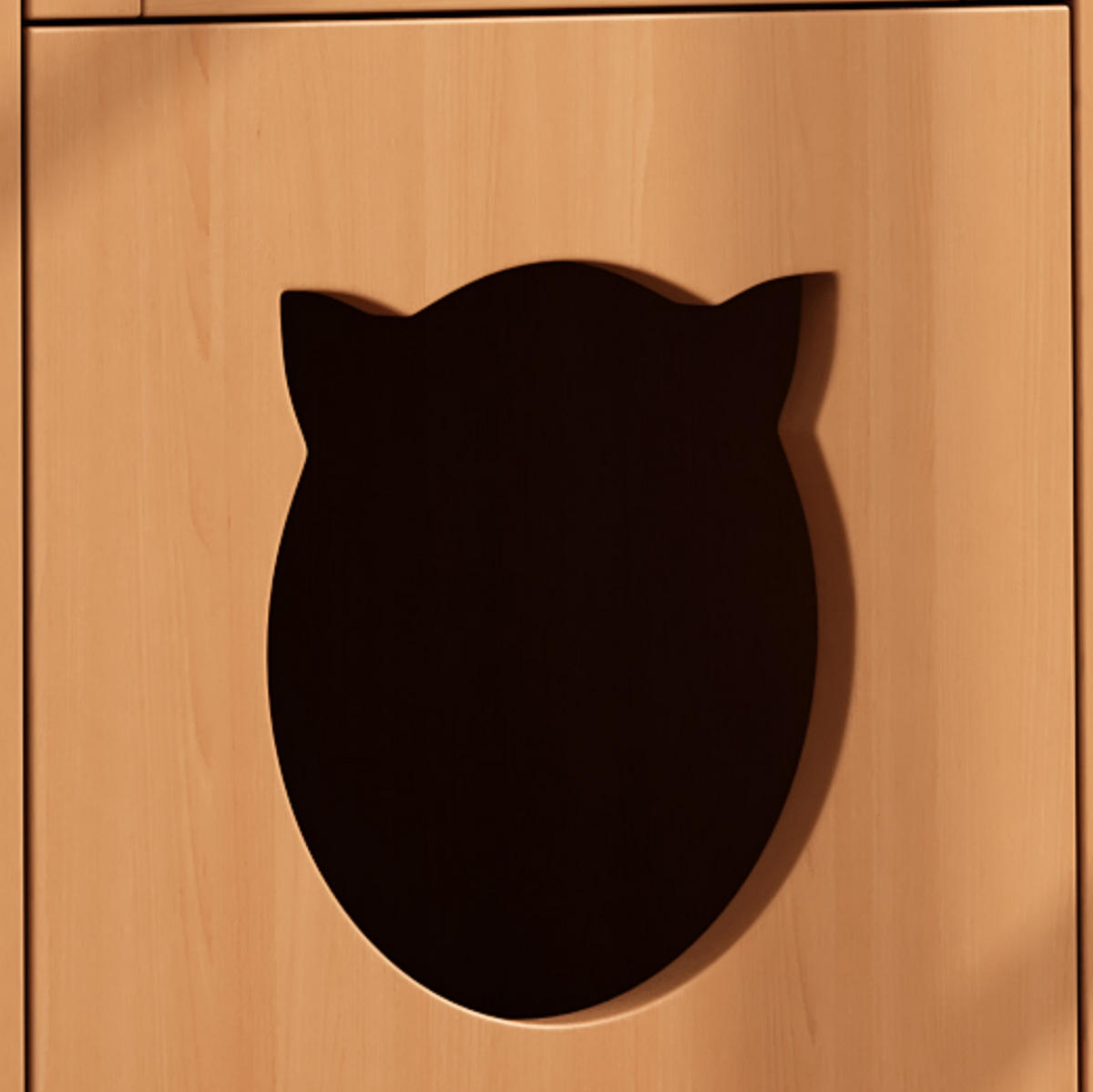 SIDEBOARD 120/45/76 cm Nussbaumfarben aus Holzwerkstoff und Glas mit Futternapf-Schublade - Walnussfarben, Holzwerkstoff (45/83/120cm) - OKMYHOME