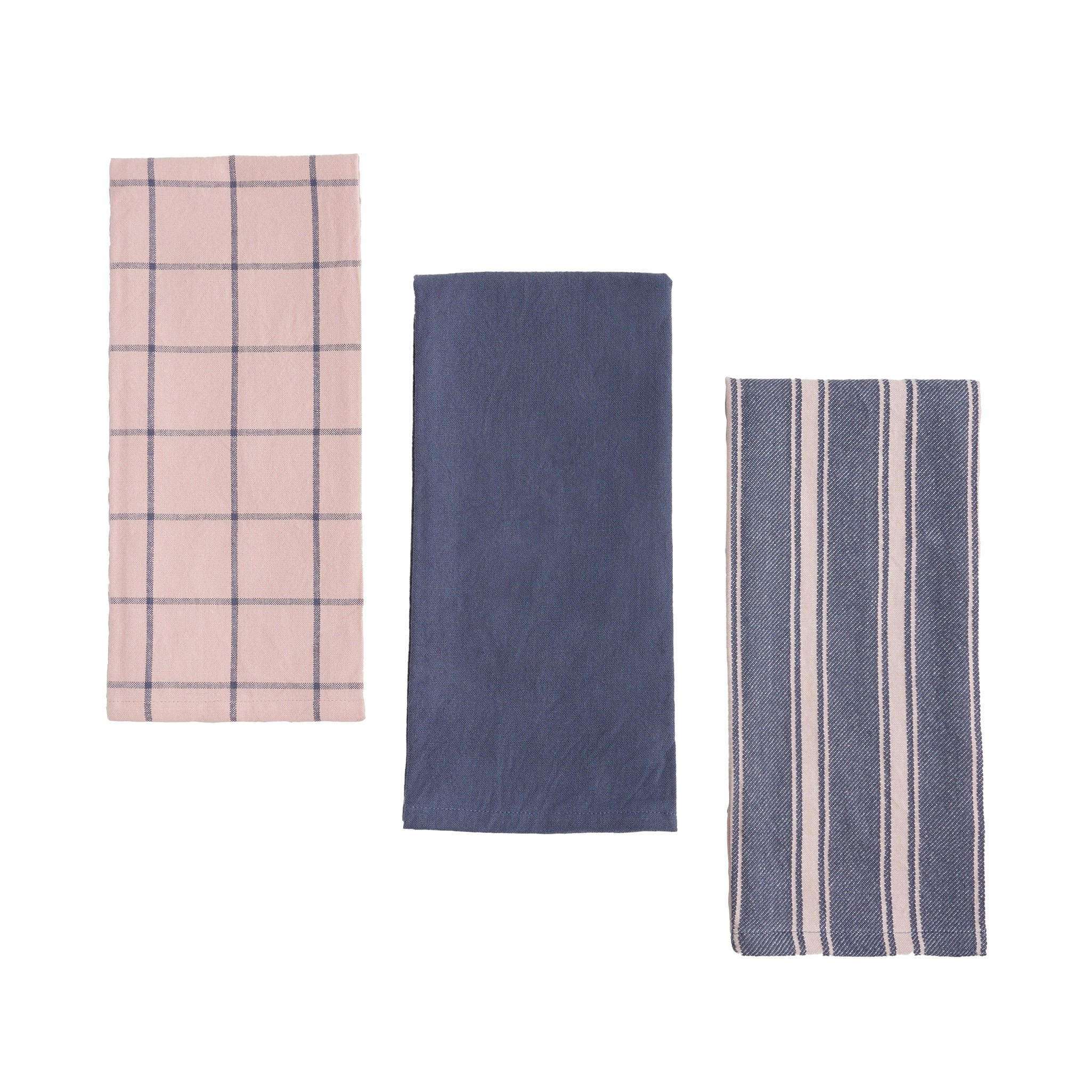 GESCHIRRTUCH-SET Trio (3er-Set) - Rosa, Textil (40/60cm) - home&you