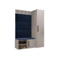 MOBILIER PENTRU HOL Medi II - albastru/cașmir, material plastic/compozit lemnos (40/191/50cm) - MIRJAN24