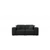 GARTENSOFA Gartenmöbel MALIBU 2 Sitzer Stoff Odyssey Schwarz - Schwarz, Holz (186/73/88cm) - Kaiser Möbel
