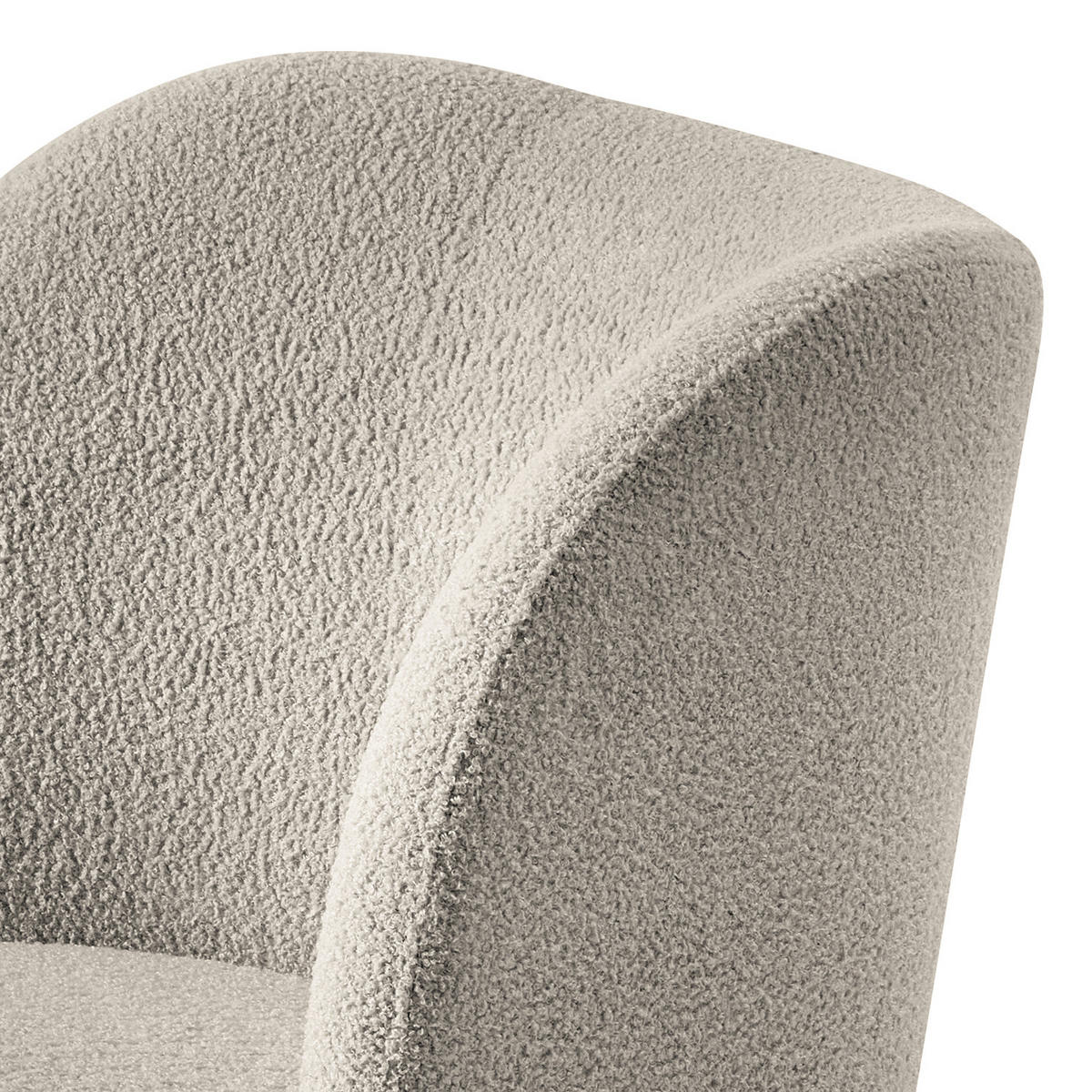 SESSEL - Hellgrau/Schwarz, Kunststoff/Textil (75/78/49cm) - home24